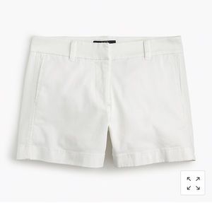 White chino shorts